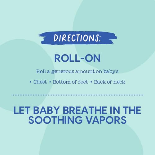 Oilogic Stuffy Nose & Cough Vapor Chest Roll-On Essential Oil for Babies & Toddlers - Gentle Baby Essentials - Pediatrician-Tested & Safe for Babies, 2 Fl Oz - Image 5