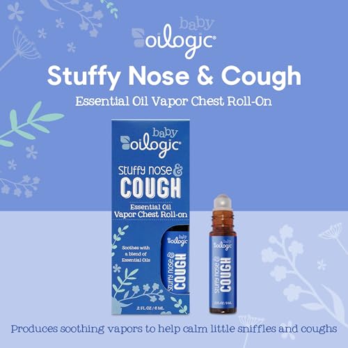 Oilogic Stuffy Nose & Cough Vapor Chest Roll-On Essential Oil for Babies & Toddlers - Gentle Baby Essentials - Pediatrician-Tested & Safe for Babies, 2 Fl Oz - Image 2