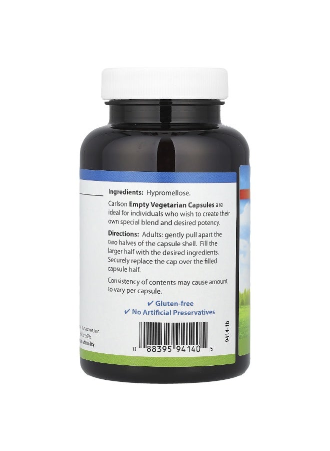 Carlson Carlson, Empty Vegetarian #1 Capsules, 200 Capsules  - Image 2