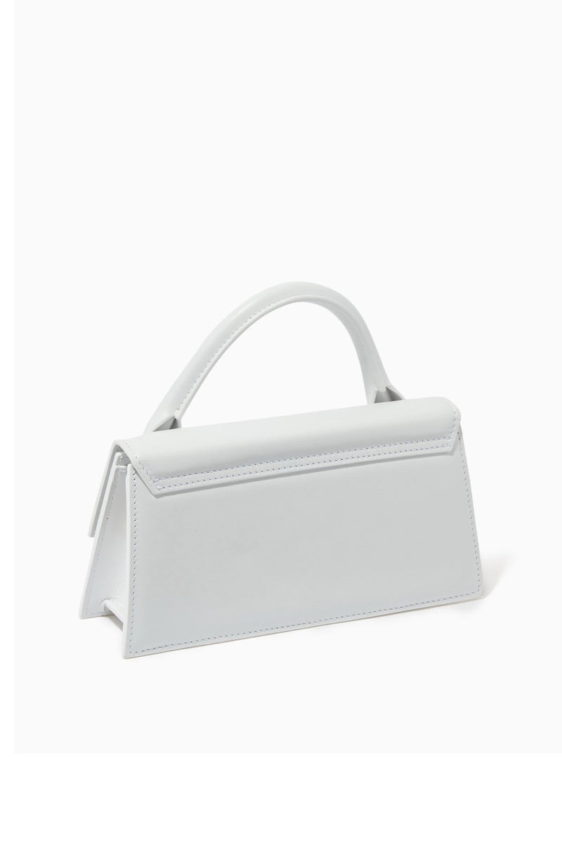 JACQUEMUS Le Chiquito Long Handbag Tote Bag Leather Flap Long With Crossbody Strap - Image 2