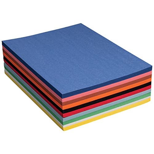 Pacon ورق بناء برانغ (سابقًا آرت ستريت)، 10 ألوان متنوعة، وزن قياسي، 9" × 12"، 500 ورقة - Image 4