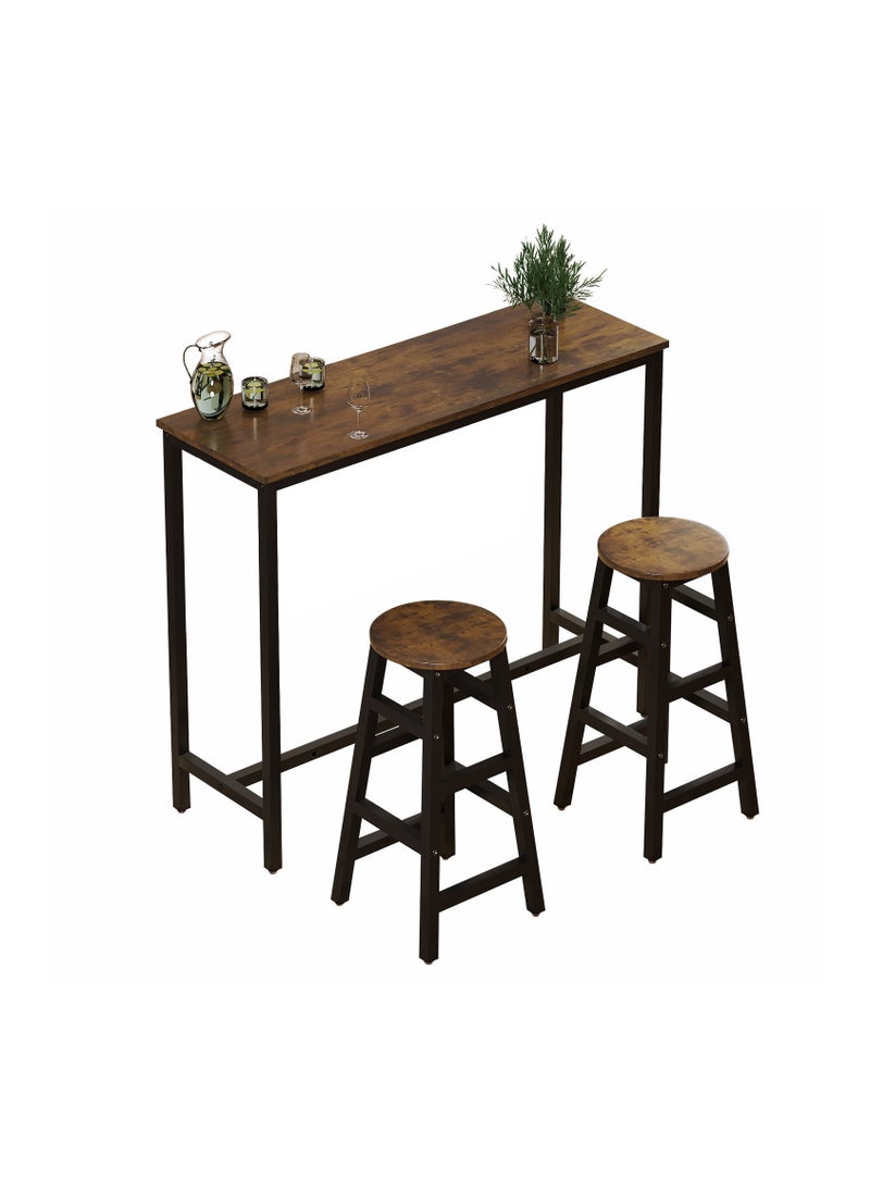 HXDream Dining Table Set,Kitchen Bar Table with 2 Dining Chairs,Suitable for kitchen, dining room, living room  - Image 1