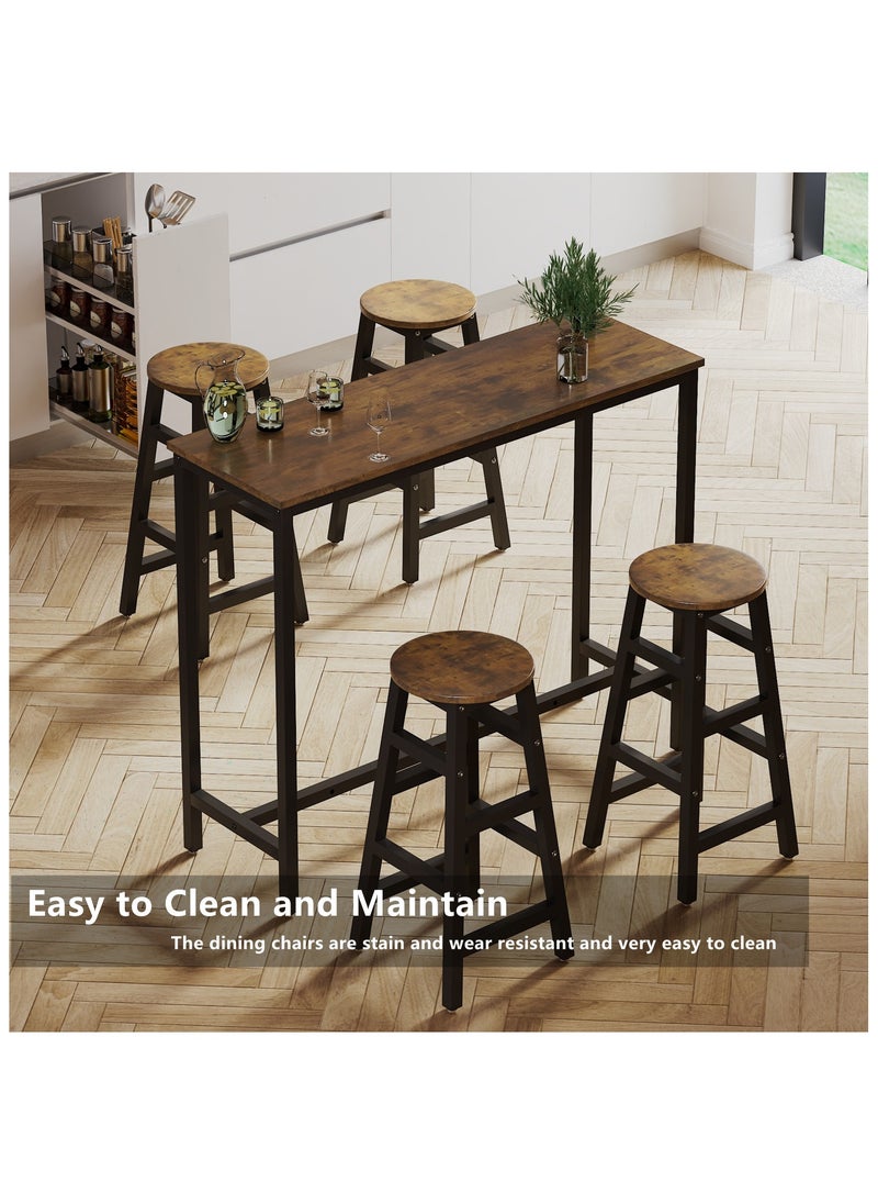 HXDream Dining Table Set,Kitchen Bar Table with 2 Dining Chairs,Suitable for kitchen, dining room, living room  - Image 5