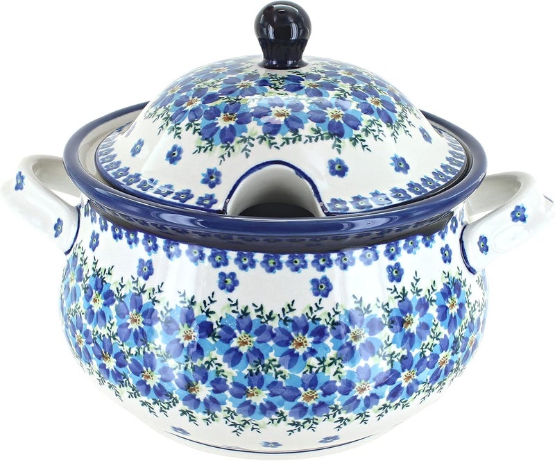 Blue Rose Pottery Blue Rose Polish Pottery Kalina Soup Tureen - Image 1