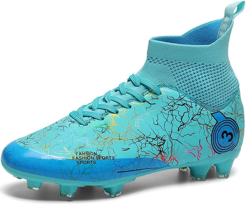 DISRATEBLU Kids Soccer Shoes Boys Football Cleats Professional Athletic Outdoor Trainning Football Shoes Youth Girl Turf Soccer Cleats - Image 1