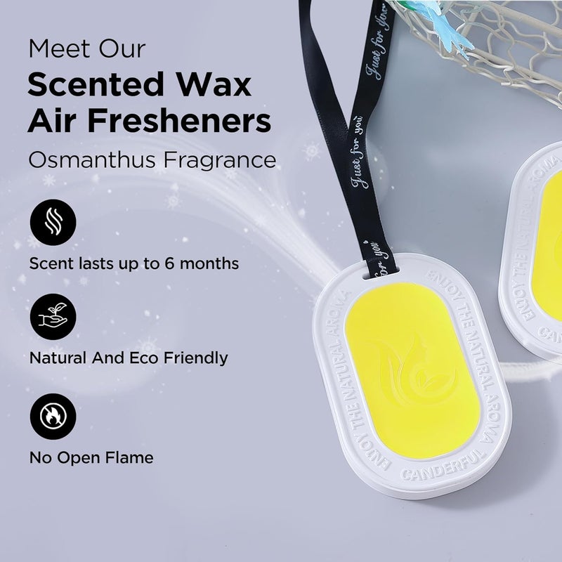 Umai UMAI Wax Air Wardrobe Freshener Pack of 2 Air Freshener for Home Drawer Closet Cars Wardrobe Natural and Eco Friendly Osmanthus  - Image 2