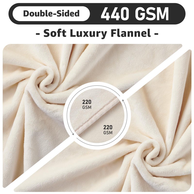 LOOBANI Waterproof Blanket for Bed: Reversible Soft Flannel Twin Bed Blanket 60" x 80", Leakproof Throw Spill-Proof Dog Pet Blanket for Couch, Sofa Protect, Movie Time, Camping, Travel, Black & Beige - Image 4