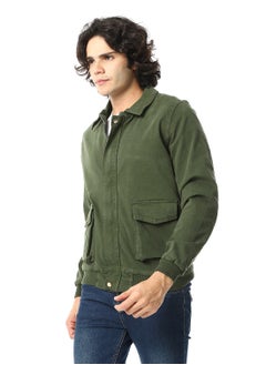 Gabardine Jacket With Two Pockets