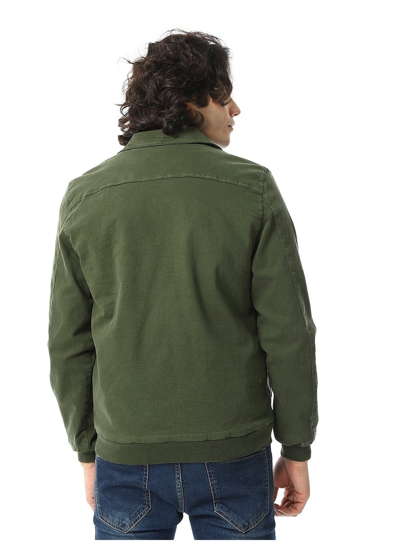 Andora - Gabardine Jacket With Two Pockets - Image 1