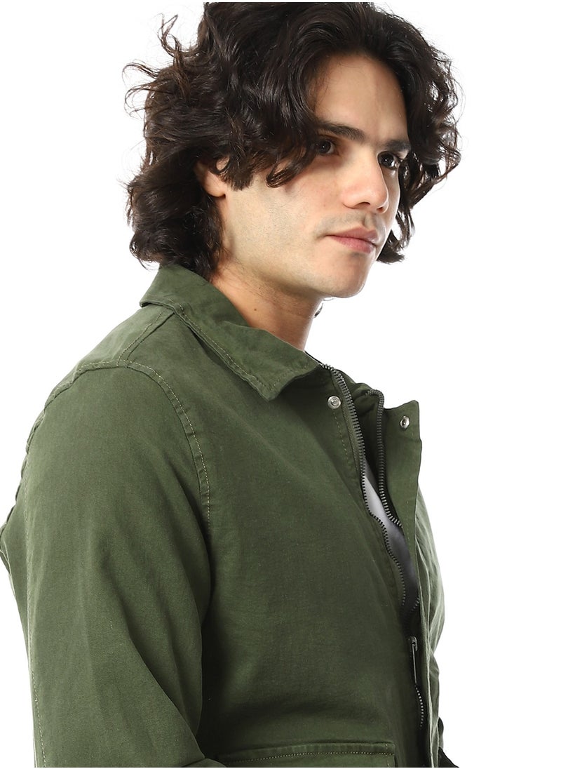 Andora - Gabardine Jacket With Two Pockets - Image 1