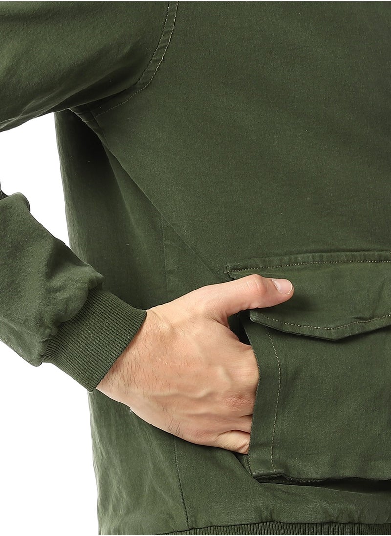 Andora - Gabardine Jacket With Two Pockets - Image 1