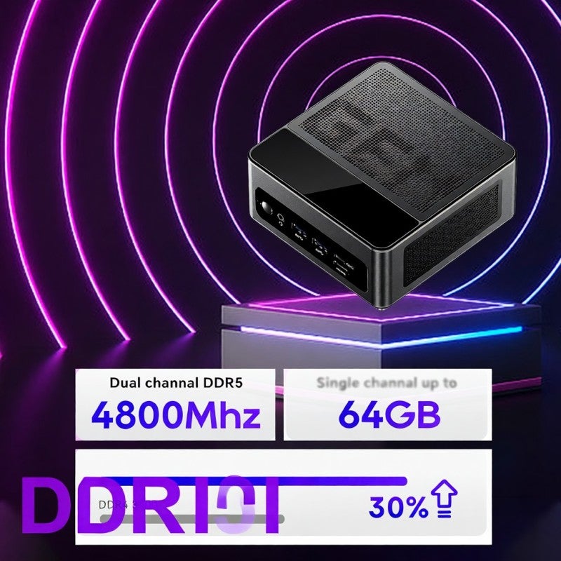 كمبيوتر محمول صغير: توصيل بريطاني بسعة 32 جيجا و 1 تيرا بايت - مع معالج AMD Ryzen™ 9 6900HX عالي الأداء - كمبيوتر ألعاب صغير بسعة تخزين قابلة للتوسيع 4 تيرا بايت للاستخدام المتعدد المهام، الألعاب والمكتب المنزلي - Image 5