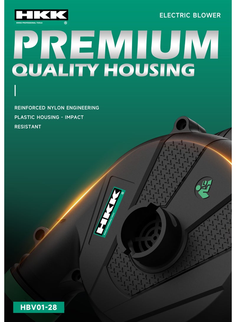 ح ك ك منفاخ هواء كهربائي مع وظيفة شفط – آلة نفخ قوية لإزالة الغبار والتجفيف واستخدام الحدائق | أداة يدوية كهربائية للمنزل والورشة - Image 3