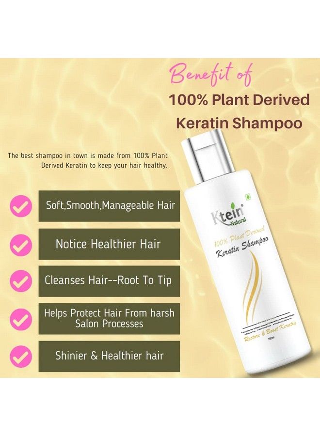 Ktein Natural 100% Plant Derived Keratin Shampoo(200Ml) - Image 3