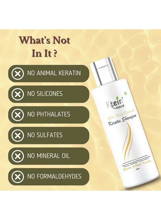 Ktein Natural 100% Plant Derived Keratin Shampoo(200Ml) - Image 4
