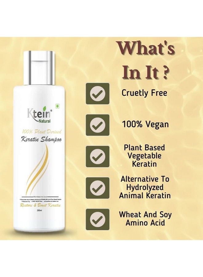 Ktein Natural 100% Plant Derived Keratin Shampoo(200Ml) - Image 5