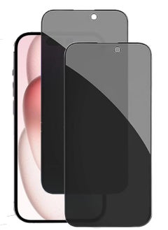 Rock Pow (2 PCS) Case Privacy Screen Protector for iPhone 15 Plus 2023 9H Anti Spy Dark Tempered Glass Screen Film Guard for iPhone 15 Plus 6.7 Inch 2023 Case Friendly Bubble Free  - Image 1