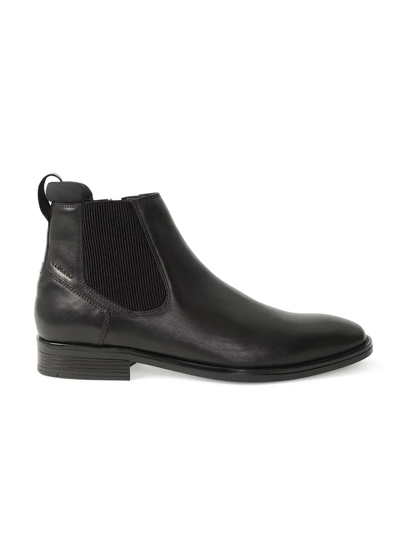 Milano PAXAN MENS LEATHER CHELSEA BOOTS-BLACK