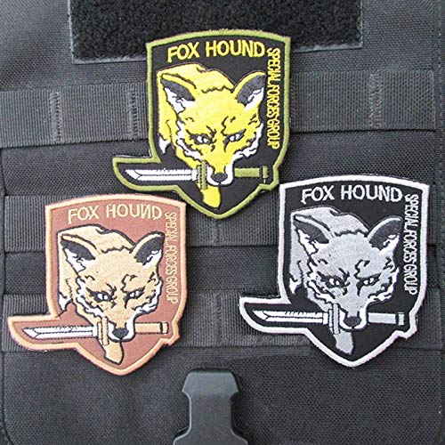 OYSTERBOY Oyster-Patch Metal Gear Foxhound Metal Gear Solid Tactical Patch Hook & Loop (3pcs) - Image 2