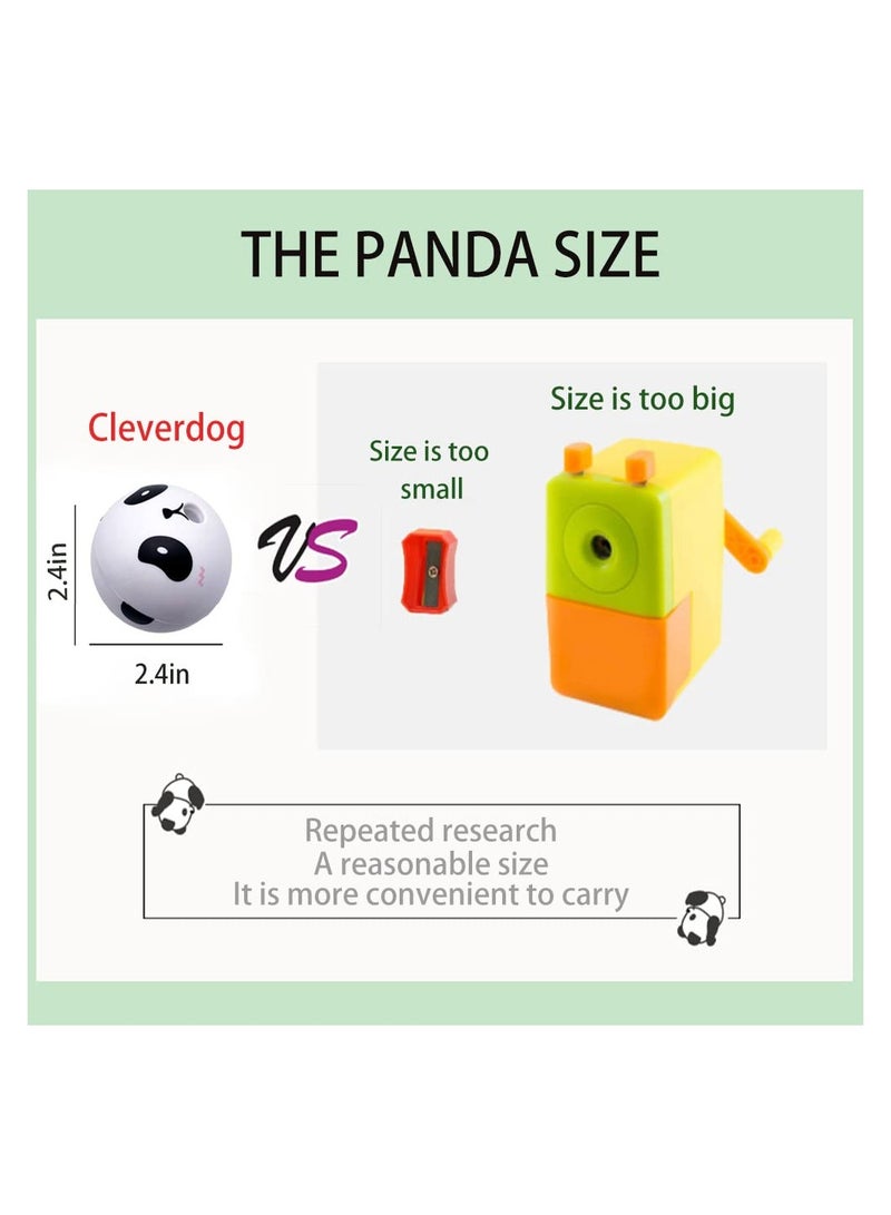 Excefore Panda Manual Pencil Sharpener, Long Usage for School Classrooms - Image 4
