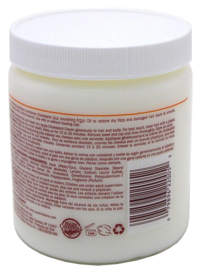 QUEEN HELENE Cholesterol Hair Conditioning Creme Argan Oil, 15 oz - Image 2