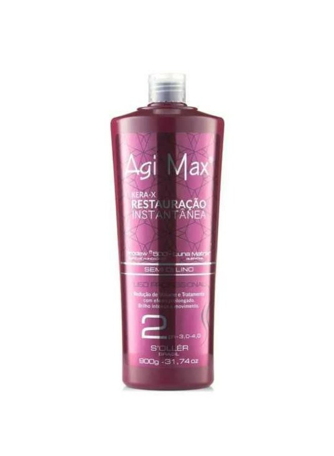 Agi Max Kera-X System Hair Straightening Red Soller Treatment 900g - Image 1
