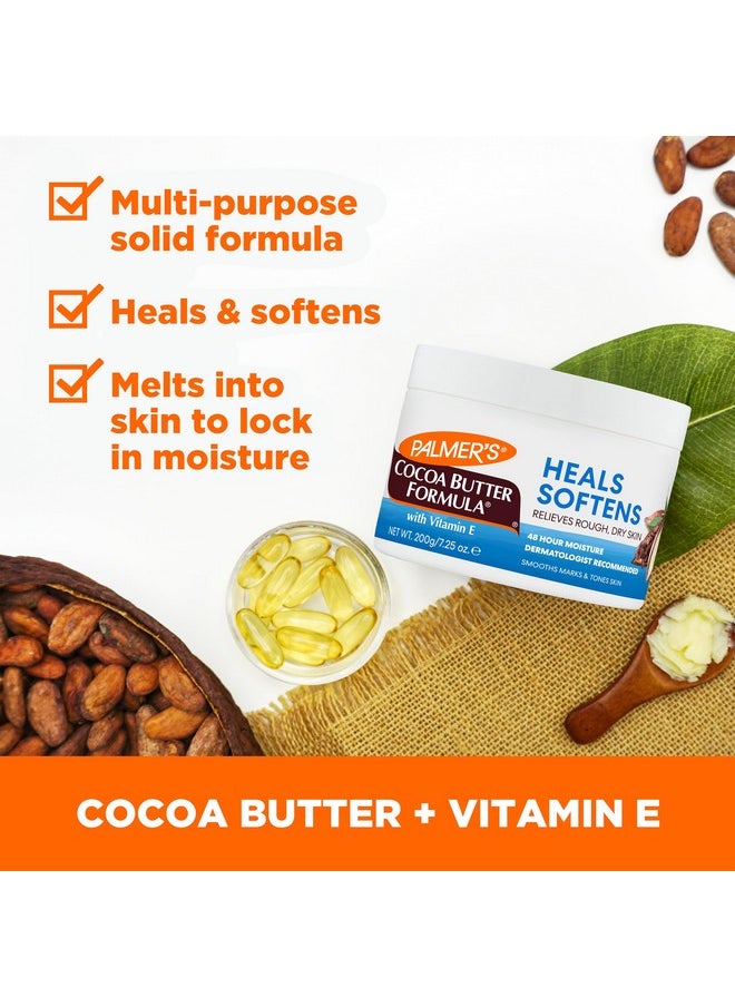 PALMER'S Palmer's Cocoa Butter Formula Daily Skin Therapy Solid Lotion with Vitamin E, Body Moisturizer for Extremely Dry Skin, Softens and Soothes, 7.25 Ounces, (Pack of 1)  - Image 2