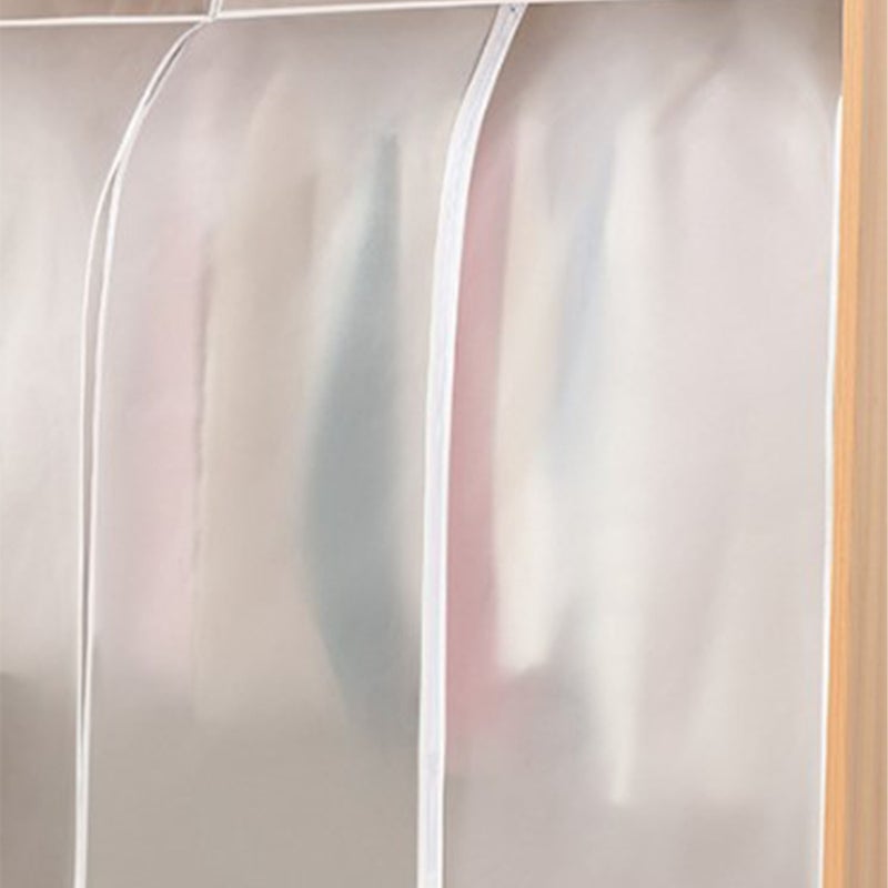 Clothes Dust Cover Hanging Translucent Waterproof Breathable PEVA Garment Cover for Wardrobe 50 X 60 X 90cm - Image 4