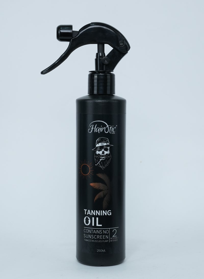 Hairoticmen | Premium Tanning Oil with Pump Dispenser 250ml - Image 1