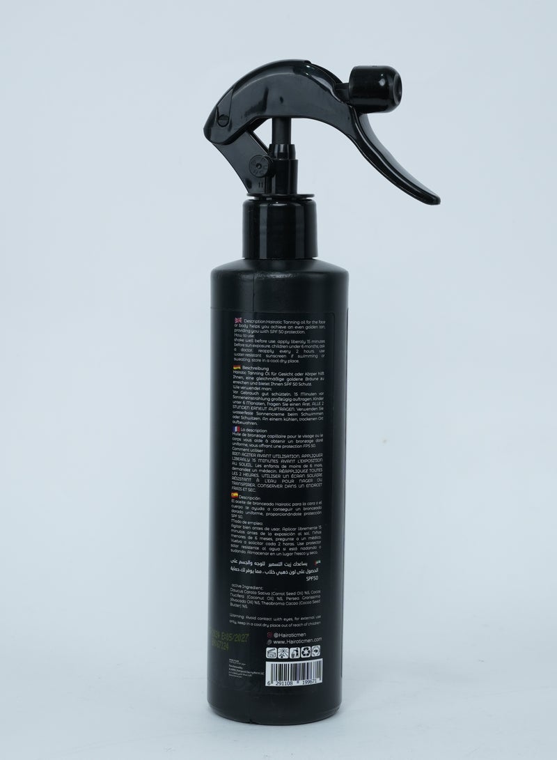 Hairoticmen | Premium Tanning Oil with Pump Dispenser 250ml - Image 2