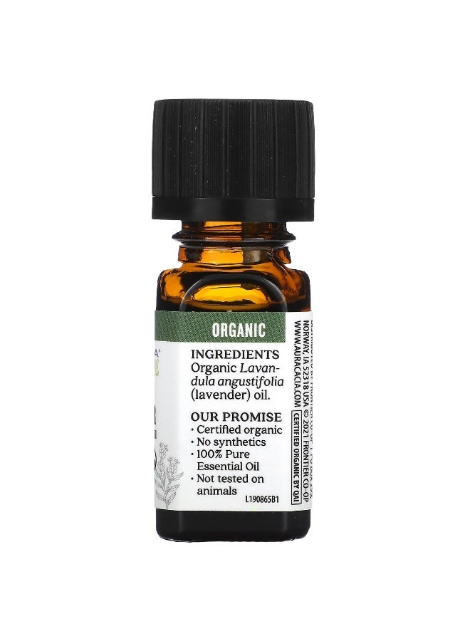 Aura Cacia, Pure Essential Oil, Organic French Lavender, 0.25 fl oz (7.4 ml) - Image 2