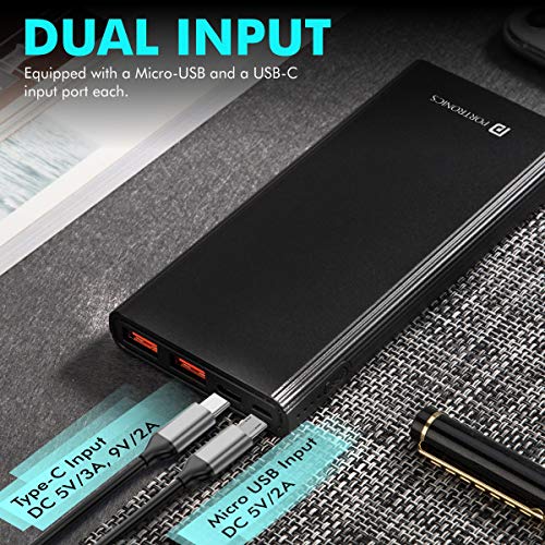 Portronics Power M 10K 18w 10000 mAh Metal Power Bank| Triple Output Fast Charging (Dual Mach USB-A + Type-C PD) Comes with Type-C Cable Included - Image 2
