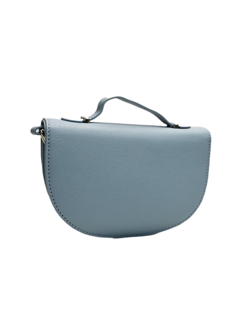 حقيبة يد زرقاء فاتحة للنساء، حقائب كتف وعبر الجسم للنساء، حقائب جلدية PU مع مقبض، حقائب كتف للنساء - Image 2