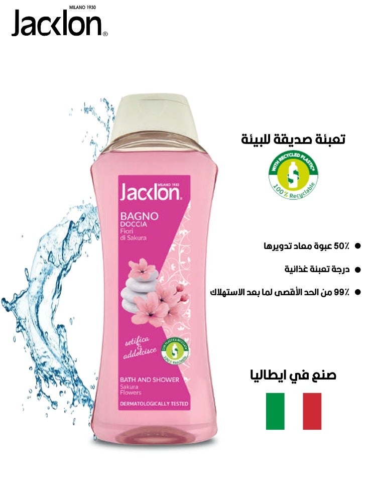 JACKLON Bath & Shower Sakura Flowers 1000ML - Image 2