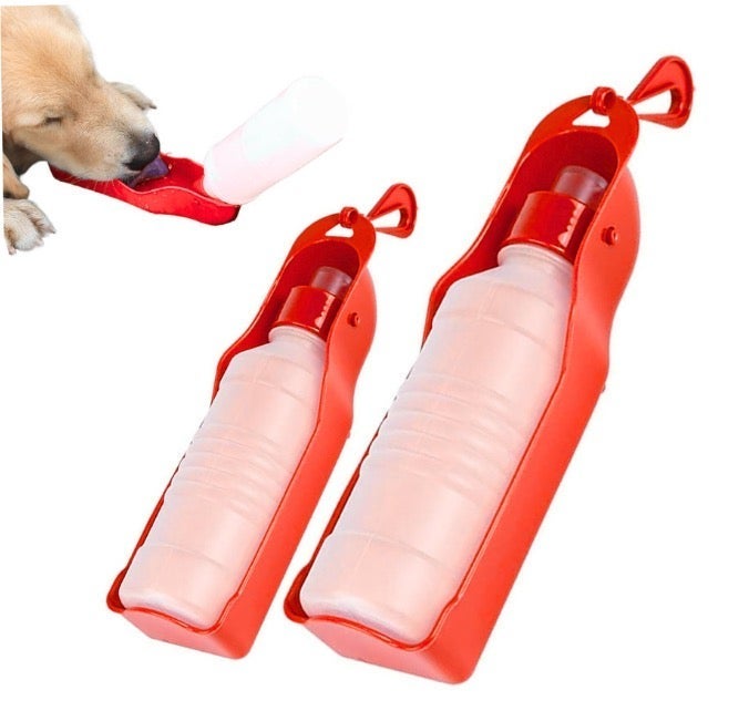 موزع مياه محمول للحيوانات الأليفة (500 مل) - أحمر - Image 5