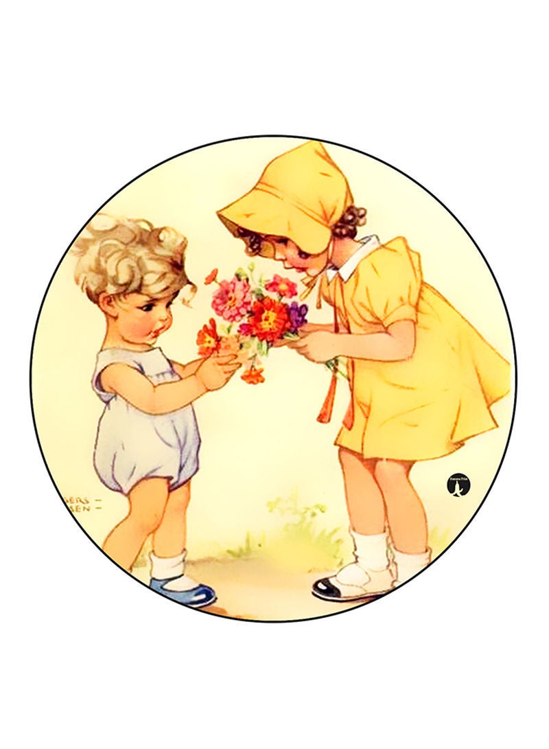 RKN Vintage Art Printed Pin Multicolour - Image 1