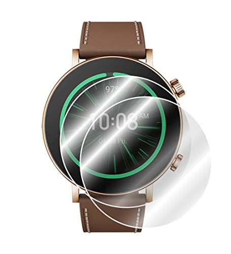 IPG for Amazfit GTR 3 Pro Limited Edition Smart Watch Screen Protector 2 Units Invisible Ultra HD Clear Film Anti Scratch GuardSmoothSelfHealingBubble Free for GTR 3 Pro LE - Image 1