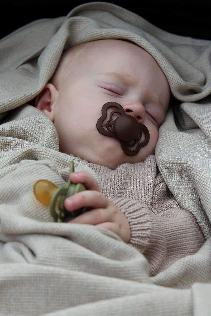 BIBS Couture Baby Pacifier - BPA-Free Silicone, Meadow Color, 2-Pack for 0-6 Months - Image 4