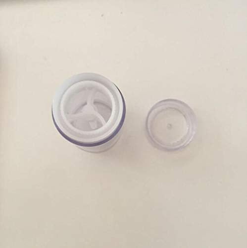 glasstore Clear Empty Plastic Round Deodorant Containers,Round Shape Bottom Filling Stick Deodorant Container Twist Up Stick Tube (C) - Image 3