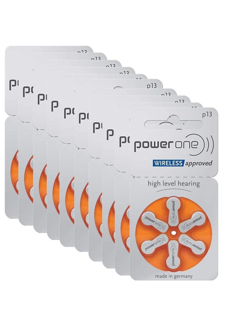 Power One PowerOne 1.45V Original German High Level Hearing Aid Batteries P13 Pack Of 60 Pieces  - Image 2