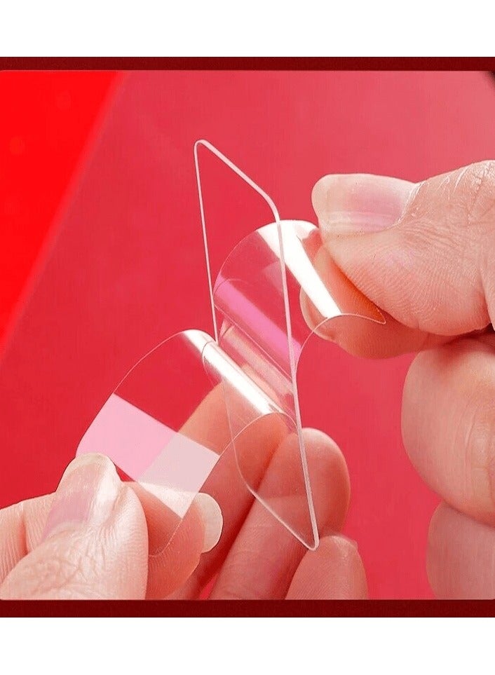 A set of transparent adhesive (double face) in a box, the number of which ranges from 50 to 60 pieces per box. - Image 3