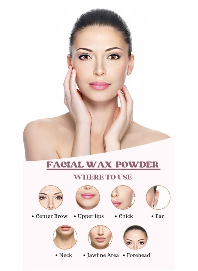 برينزاس لمستحضرات التجميل المصنوعة يدوياً بودرة شمع إزالة شعر الوجه من برينزاس ذا هاند ميد كوزماتيكس للنساء والرجال، لجميع أنواع البشرة، 100 جرام  - Image 5
