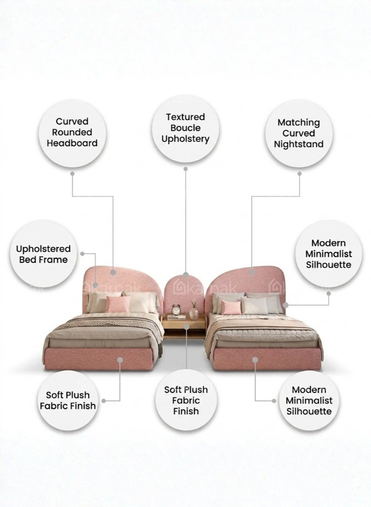 KARNAK Dreamora Kids Double Bed Set-Pink - Image 4