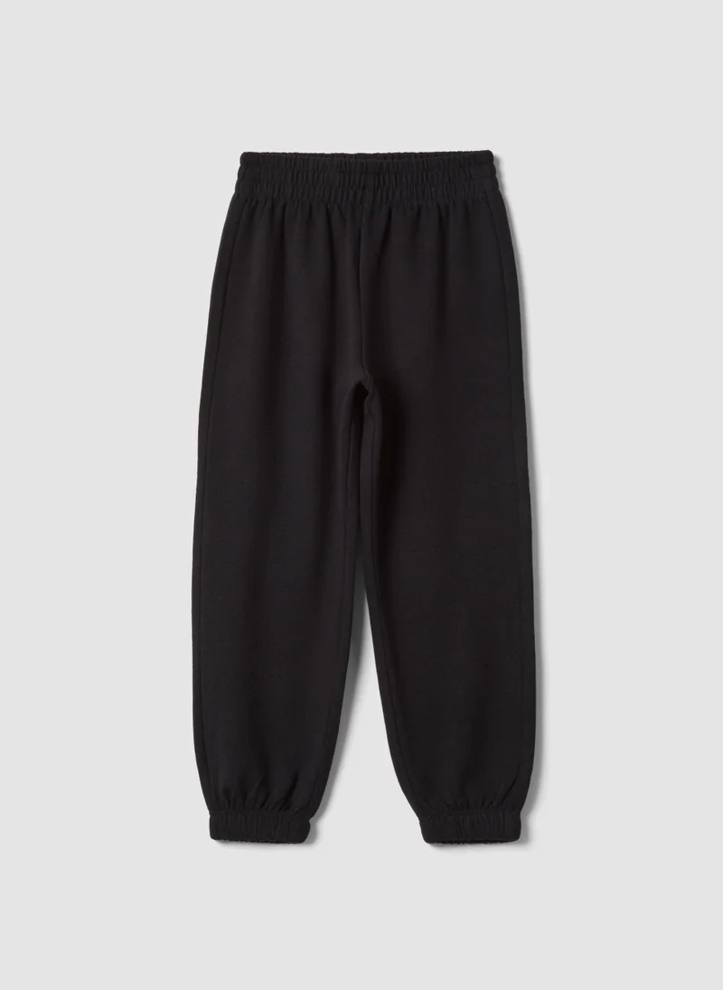 Ovs  OVS Girlsâ€™ Black Pure Cotton Joggers, Regular Fit for Women | Best Price UAE