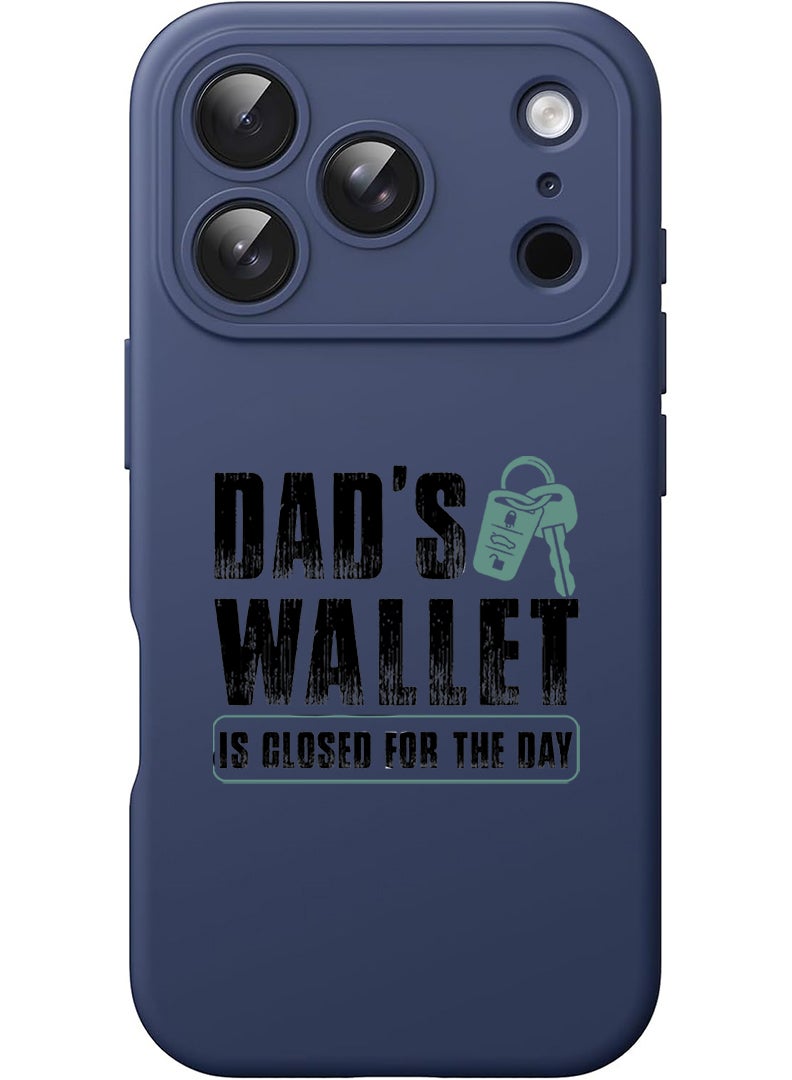 Theodor Protective Slim Fit Case Liquid Silicone Cover with Full Body Protection Anti-Scratch Shockproof Case For Apple iPhone 17 Pro (Blue) Dads wallet Black - Image 1