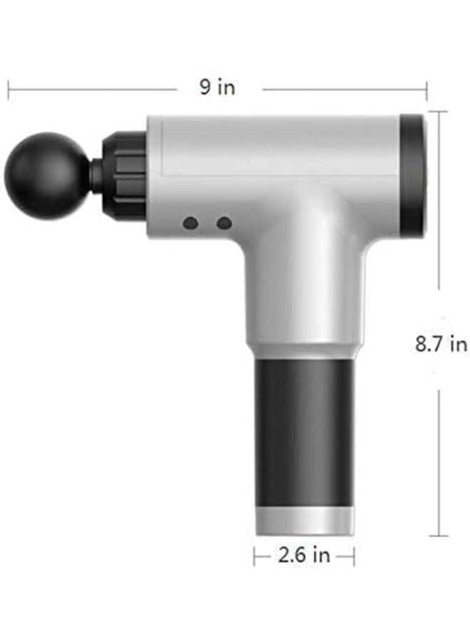 Loquat lectric Massager Portable Massage Gun with Nodes Mini Massage gun for Neck Body Back (Standard, 4 Heads-A) - Image 5