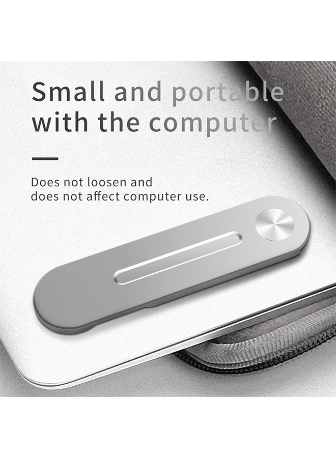 واي جيه حامل كمبيوتر محمول مغناطيسي جانبي لجهاز iPhone 14/13/12 MagSafe / معظم سلسلة الهواتف المحمولة العالمية ، قابل للتعديل ، نحيف ، محمول ، تصميم قابل للطي لتمديد الشاشة Black1PCS ورقة الزناد هدية - Image 3