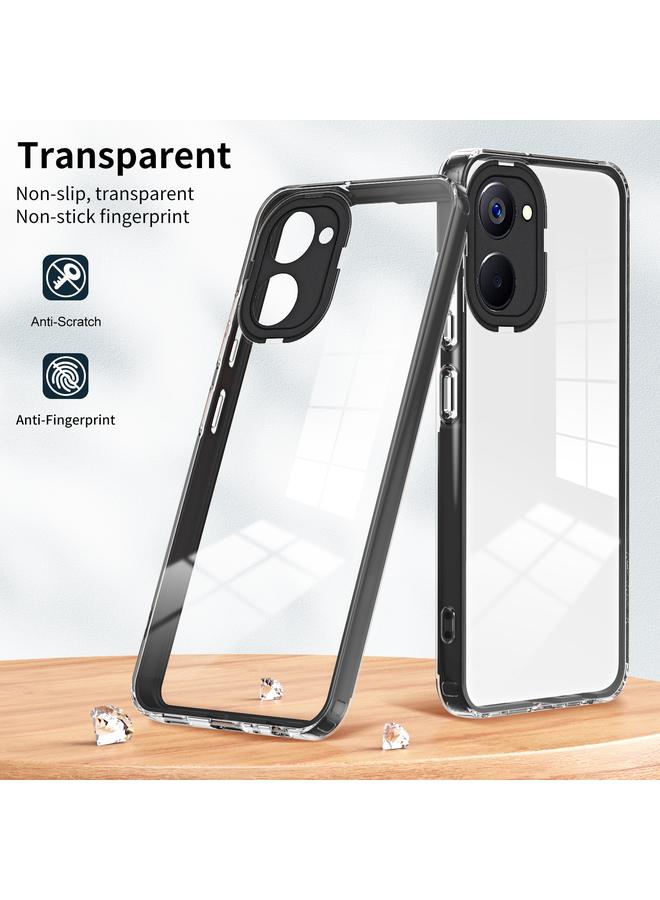 S-TOP Case For Realme 10 4G 3 in 1 Clear TPU Color PC Frame Phone Case - Image 2