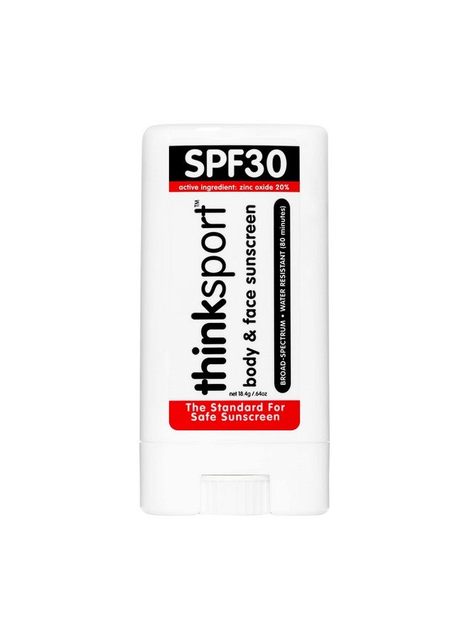 Think Sport Spf 30 Face & Body Mineral Sunscreen Stick Safe Natural Water Resistant Sun Cream Vegan Reef Friendly Uva/Uvb Sun Protection For Sports & Active Use 0.64Oz - Image 1