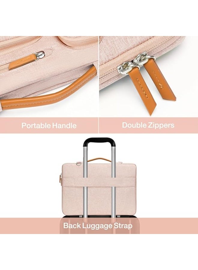 MOSISO 360° Protective Laptop Shoulder Bag 15–15.6 Inch, Compatible with MacBook Pro 16, HP, Dell, Lenovo, Asus, Shockproof Carrying Case with Side Opening Zipper, Adjustable Strap & Pockets - Image 4